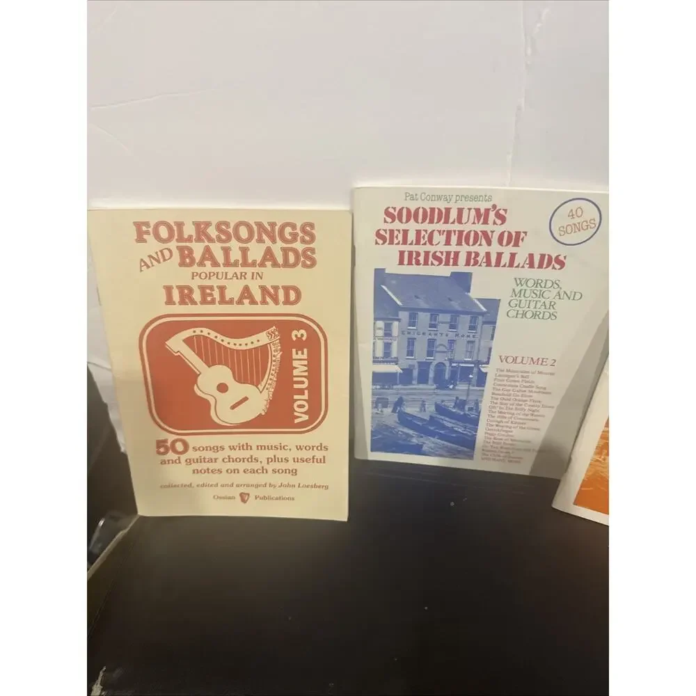 Lot of 4 Vintage Irish Ballads Folk Songs Music Books Soodlum Pat Conway Guitar